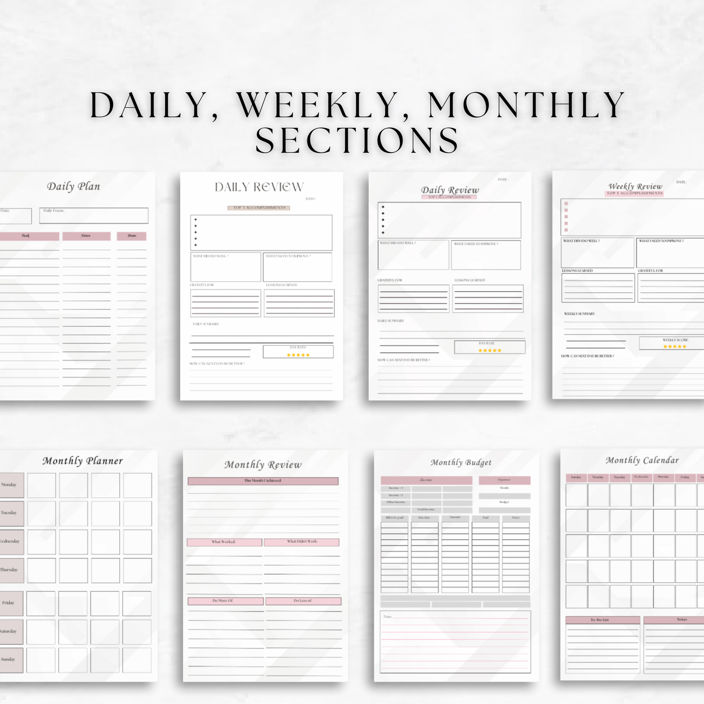 Ultimate Small Business Planner – 61-Page Digital Template Bundle & Editable Canva Organizer