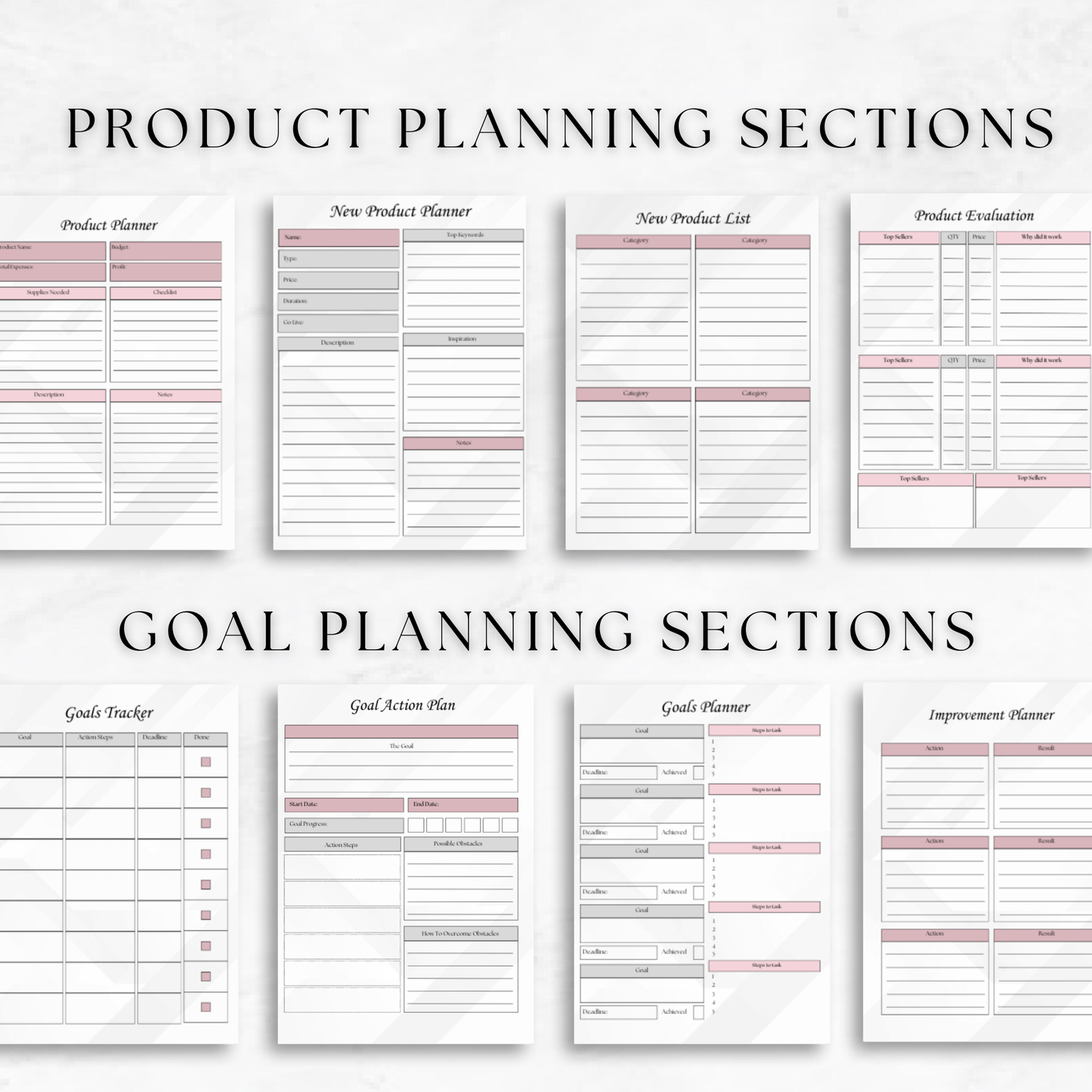 Ultimate Small Business Planner – 61-Page Digital Template Bundle & Editable Canva Organizer