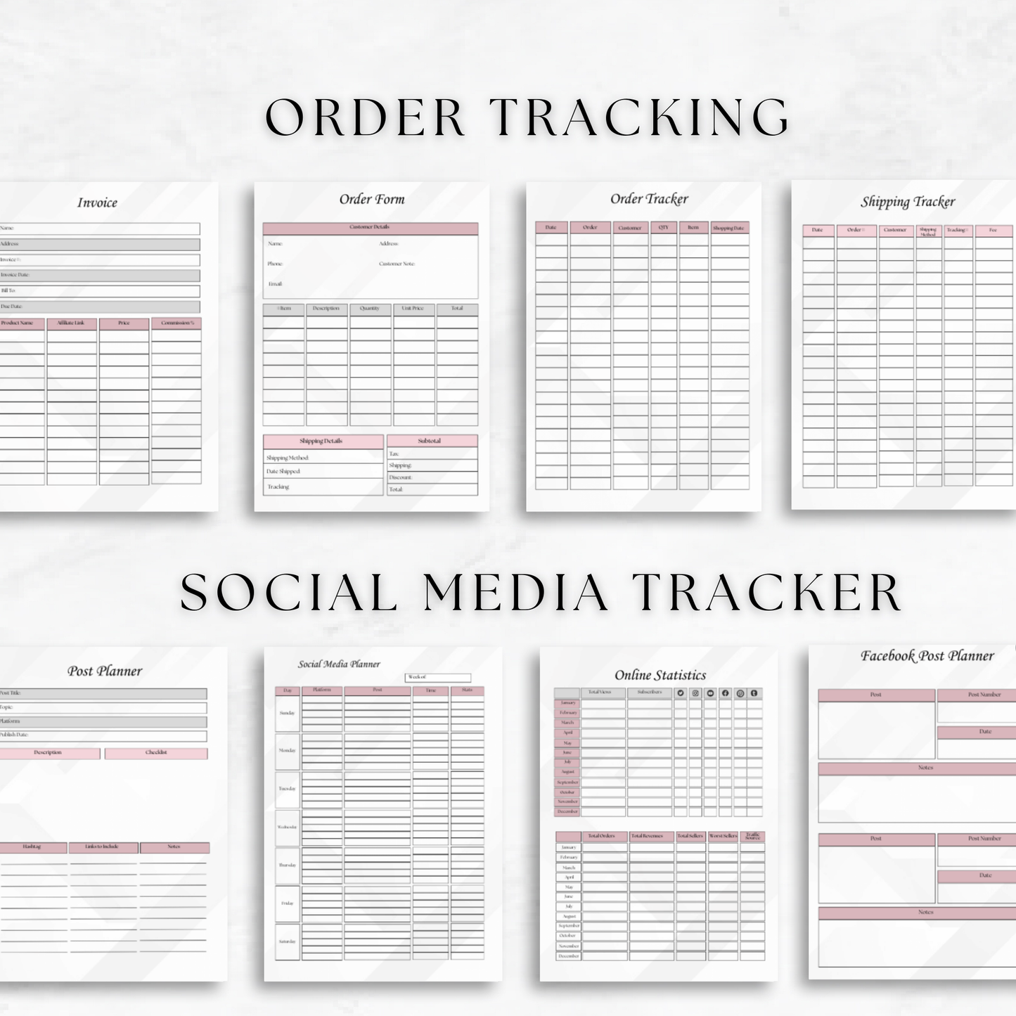 Ultimate Small Business Planner – 61-Page Digital Template Bundle & Editable Canva Organizer