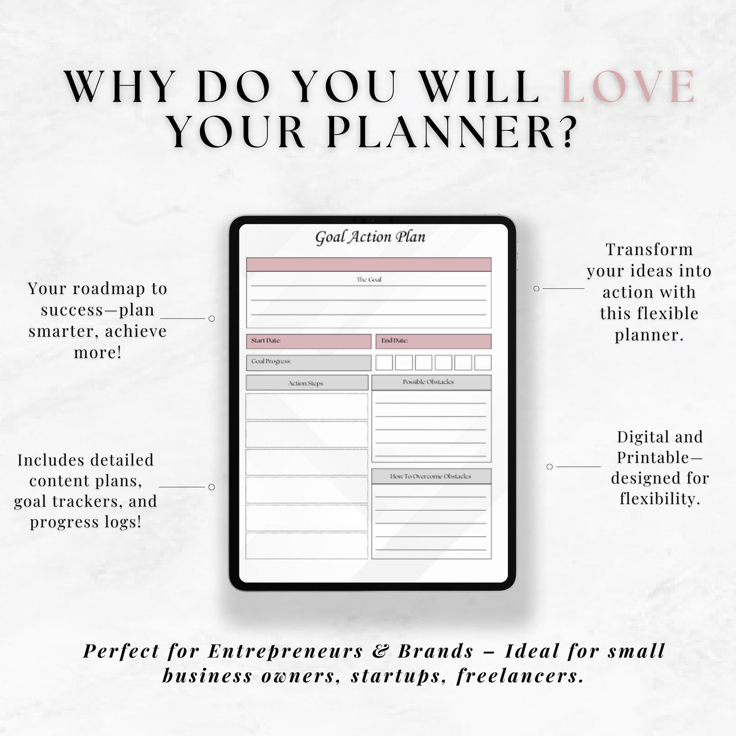 Ultimate Small Business Planner – 61-Page Digital Template Bundle & Editable Canva Organizer