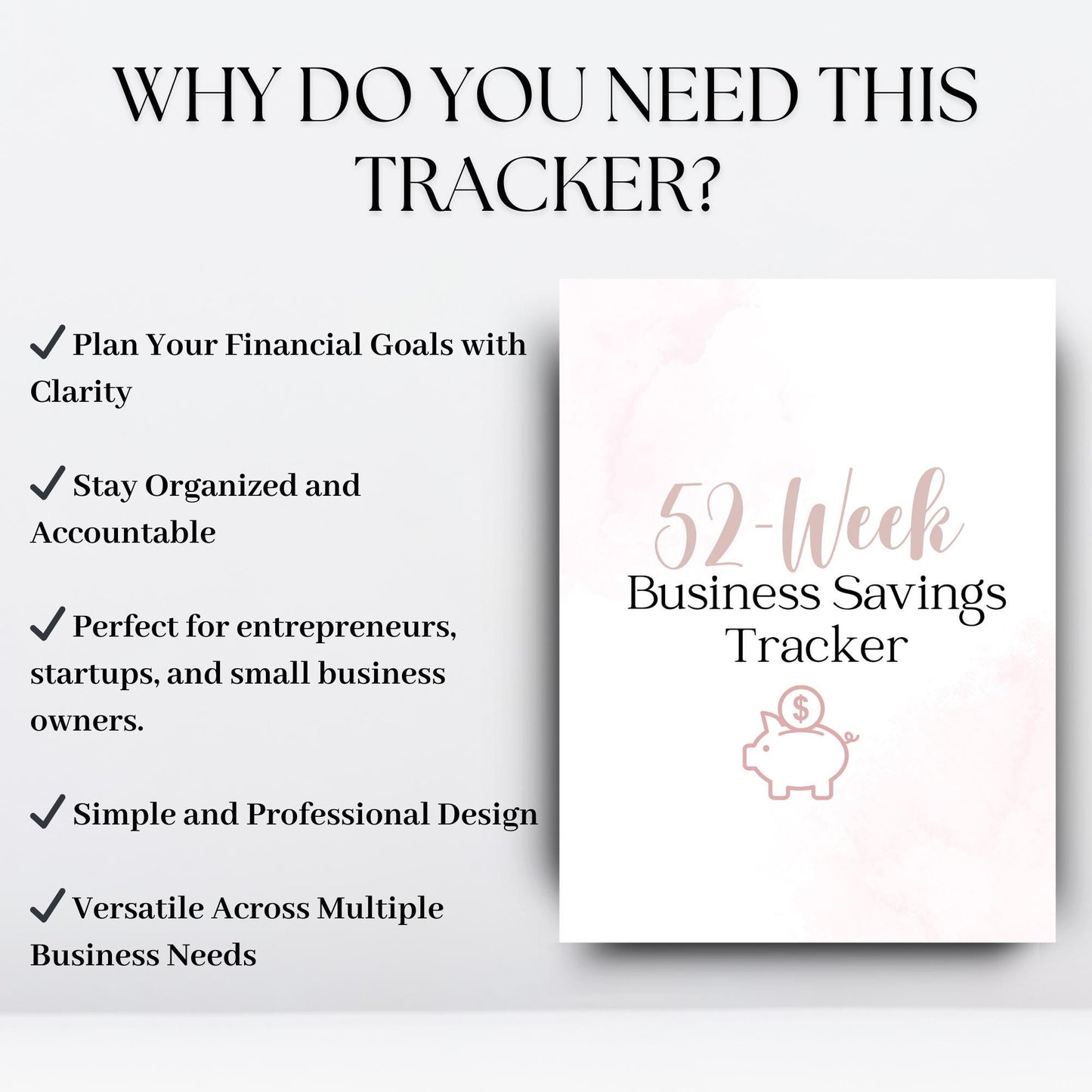 52-Week Savings Tracker | Digital Budget Planner | Printable PDF for Personal Use | Instant Download