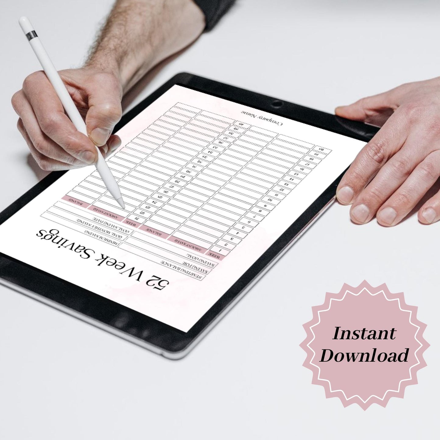 52-Week Savings Tracker | Digital Budget Planner | Printable PDF for Personal Use | Instant Download
