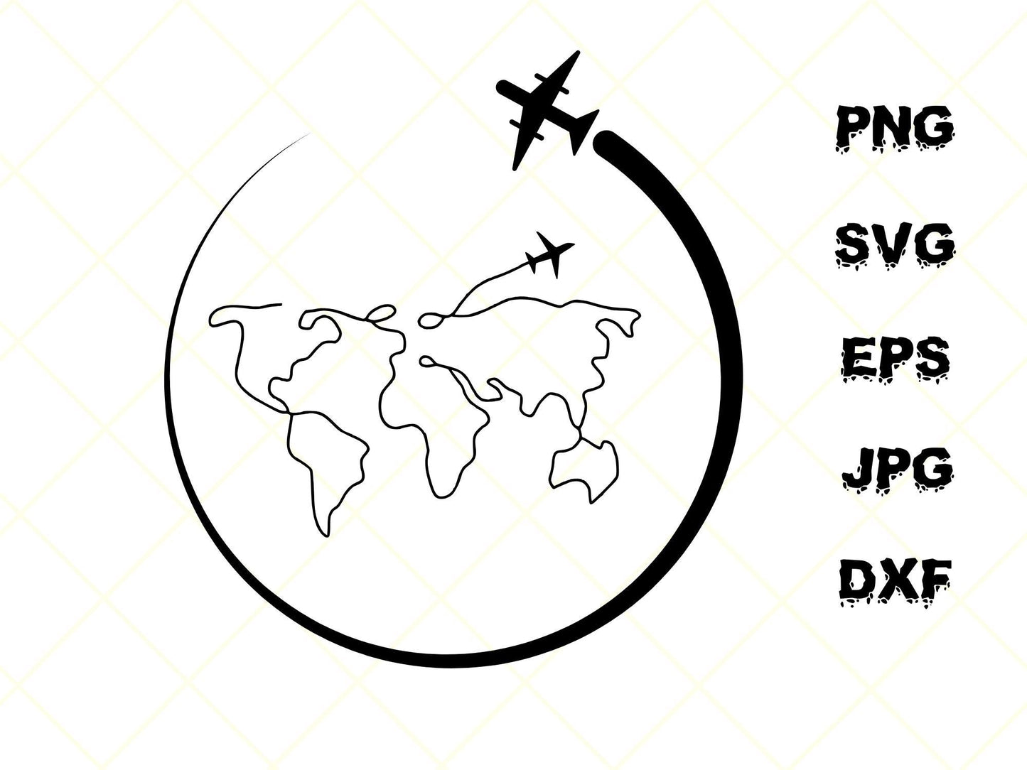 Travel, Mapamundi & World Map SVG, EPS, PNG - Travel, Mapamundi and World Map Clipart Vector.