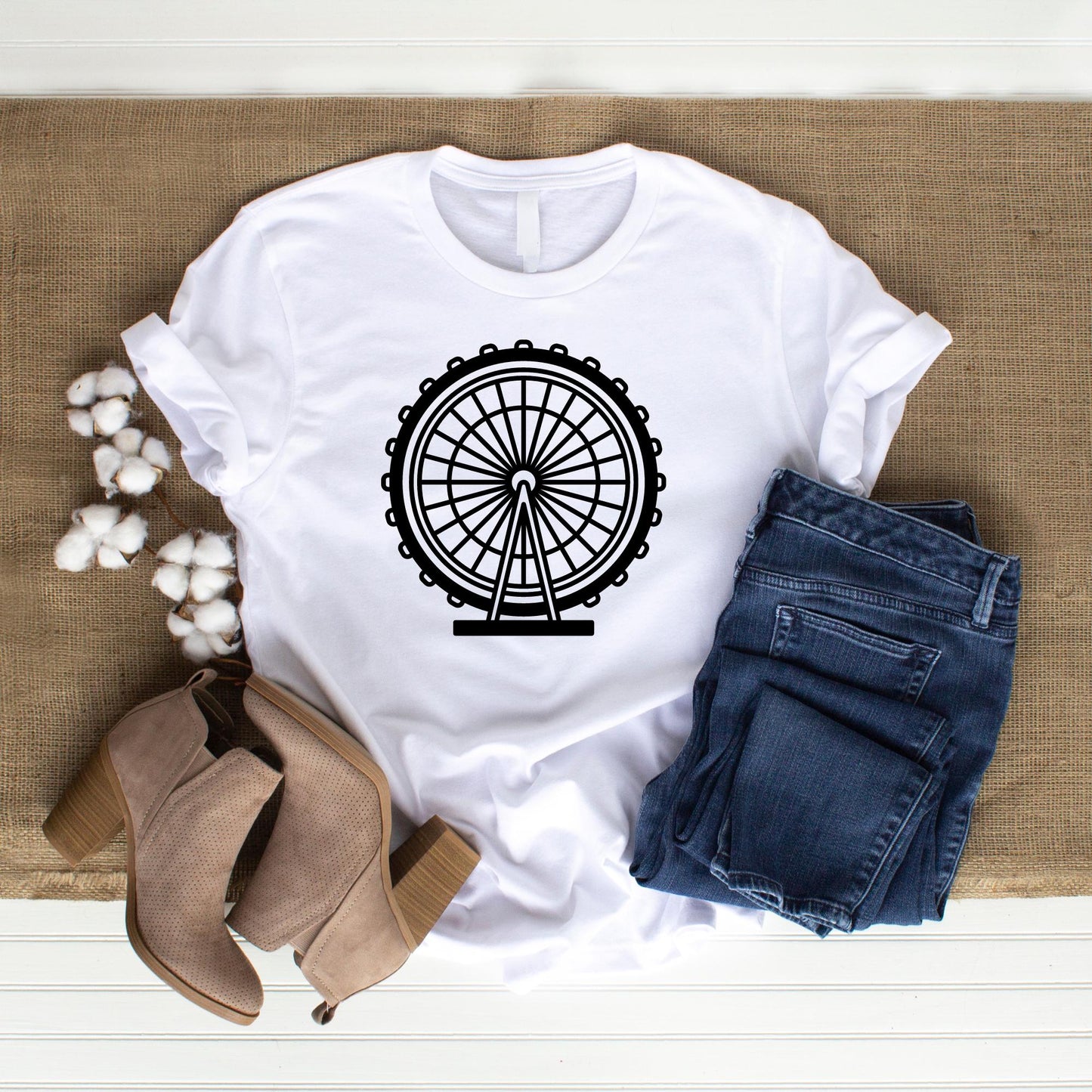 Ferris Wheel SVG Bundle, Ferris Wheel dxf, Ferris Wheel png, Ferris Wheel vector, Ferris Wheel clipart, Theme Park svg