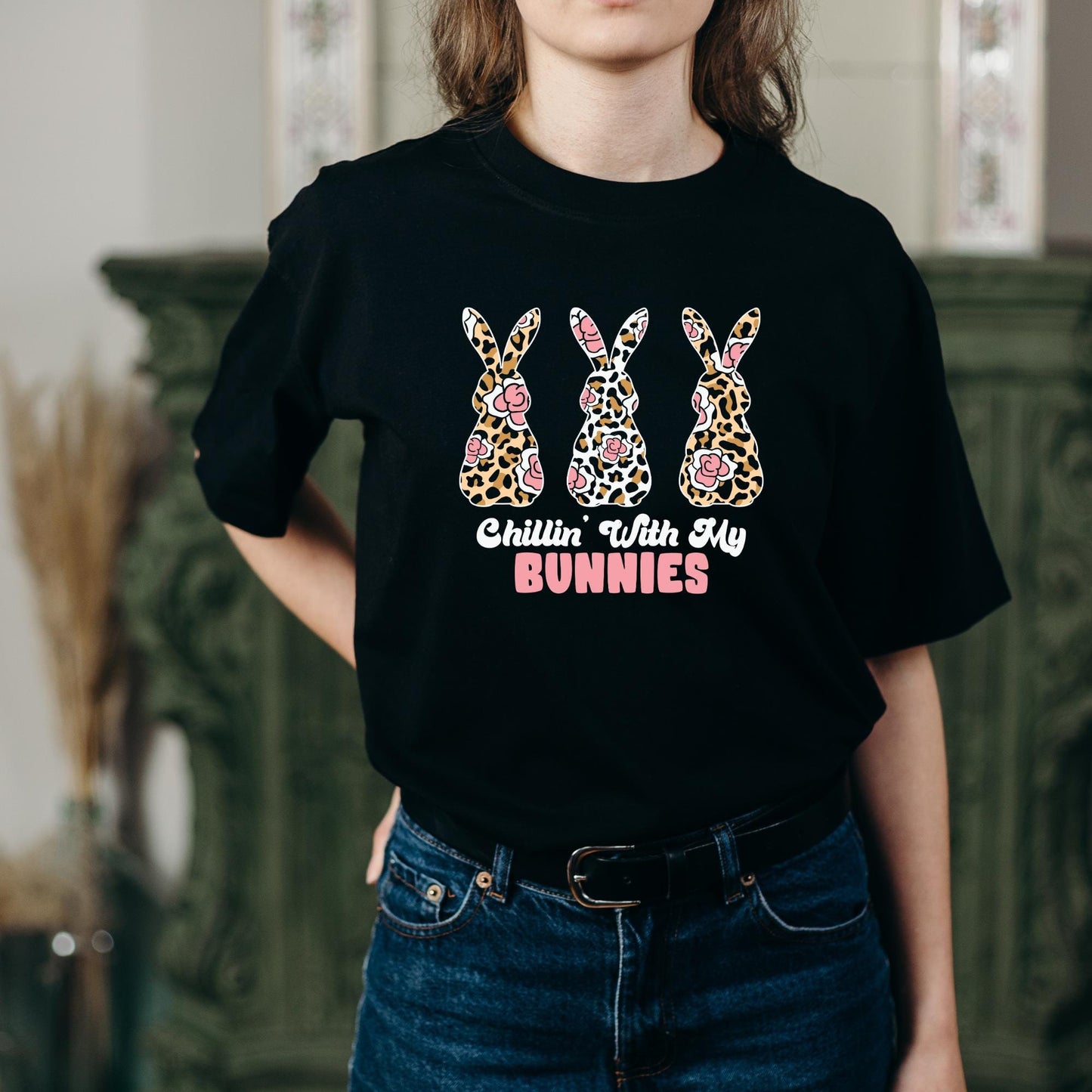 Easter Svg, Easter Bunny Svg, Bunny SVG, Chillin with my bunnies svg, Cute bunny svg, Teacher svg, Cut Files, Cricut, Silhouette Cut File