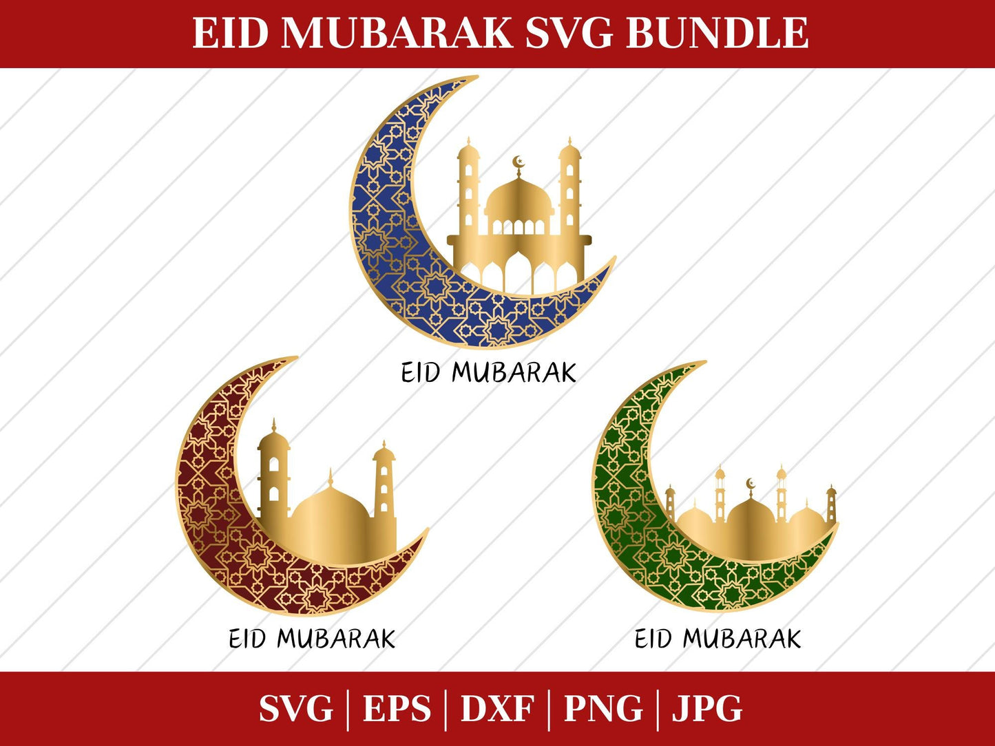 Eid SVG, eid cut file, eid moon svg, Eid Mubarak Svg, Islamic Cut files, Eid Mubarak Cut files, kids eid svg