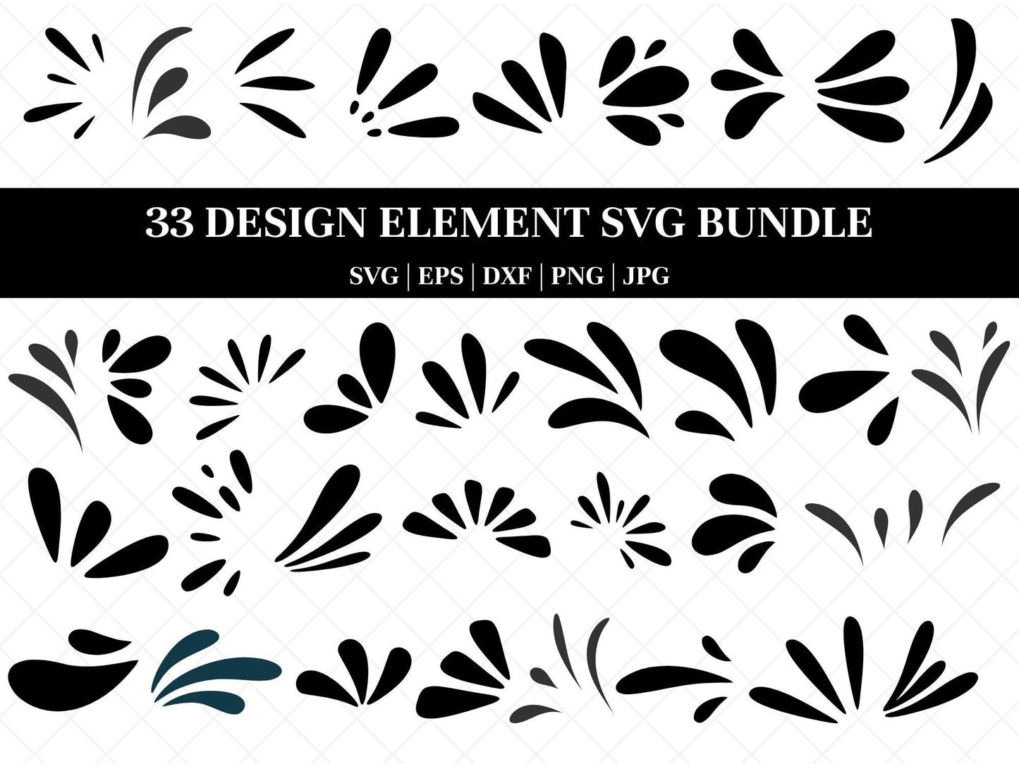 Design Element svg Bundle, Accent svg, Flourish svg, Ornaments svg, Doodle svg, svg Files for Cricut and SIlhouette