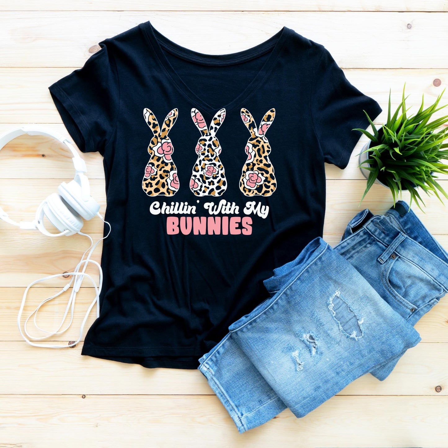 Easter Svg, Easter Bunny Svg, Bunny SVG, Chillin with my bunnies svg, Cute bunny svg, Teacher svg, Cut Files, Cricut, Silhouette Cut File