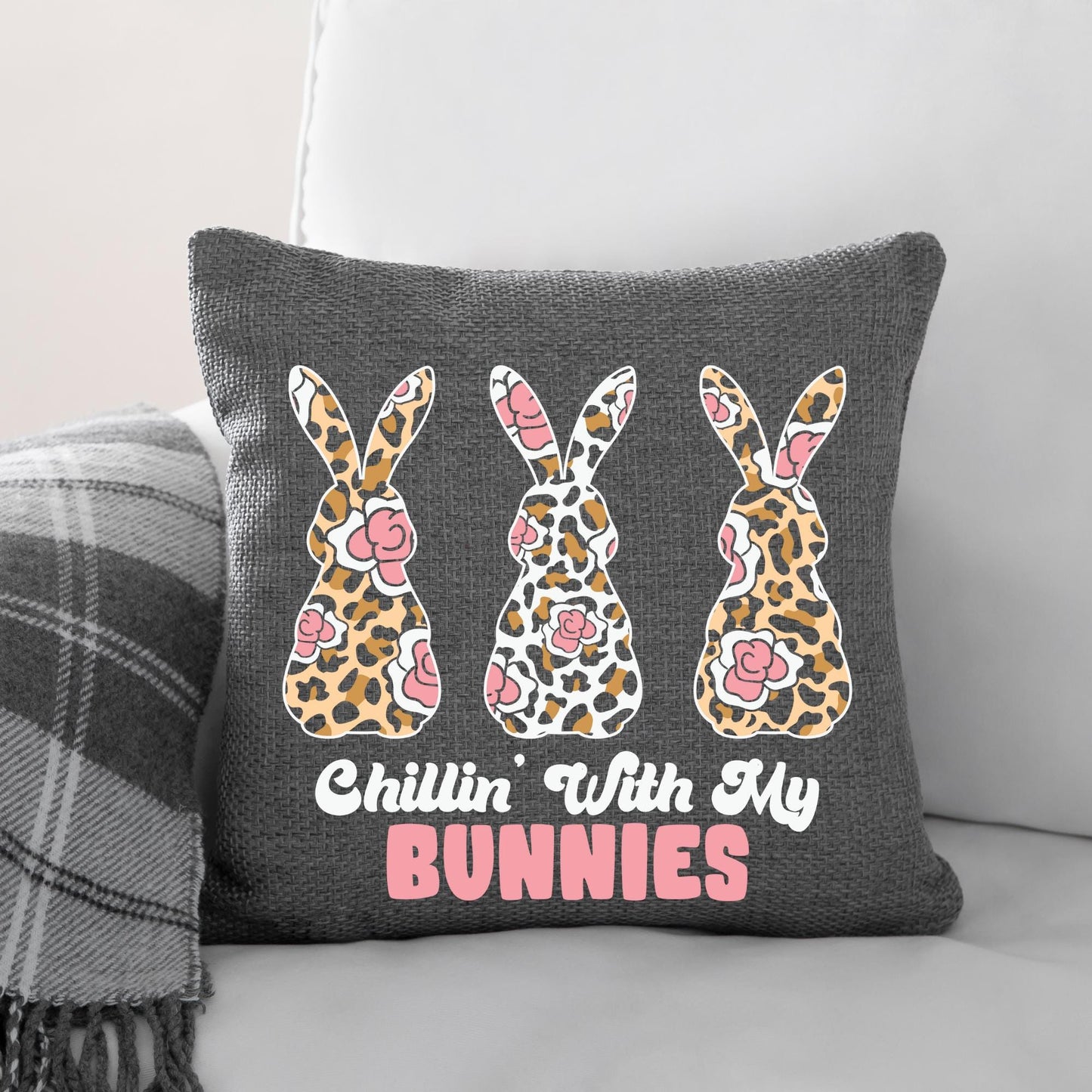 Easter Svg, Easter Bunny Svg, Bunny SVG, Chillin with my bunnies svg, Cute bunny svg, Teacher svg, Cut Files, Cricut, Silhouette Cut File