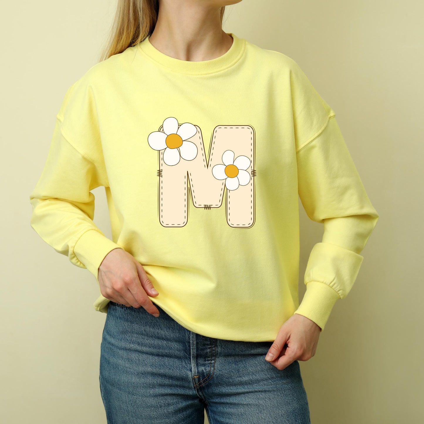 Daisy Alphabet Letter SVG Bundle, Floral Capital Alphabet svg files, Daisy Flower Bouquet PNG, Floral Alphabet Cut Files Digital Download