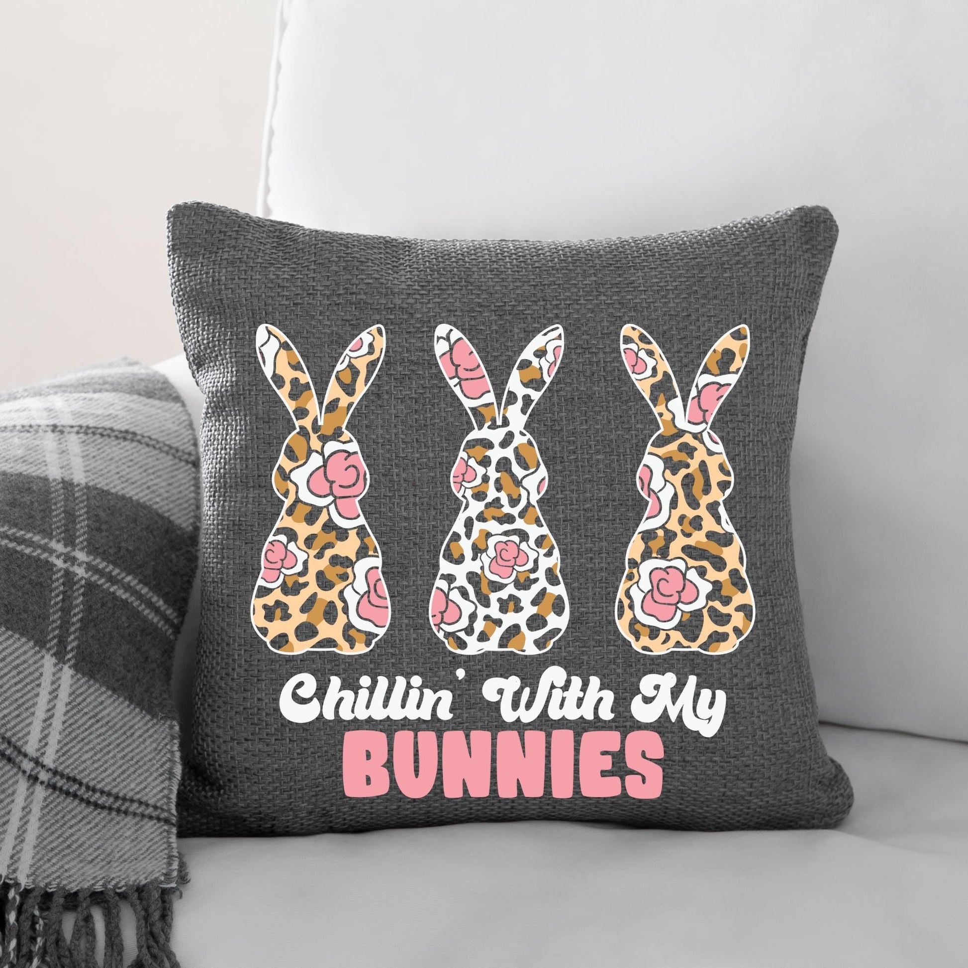 Easter Svg, Easter Bunny Svg, Bunny SVG, Chillin with my bunnies svg, Cute bunny svg, Teacher svg, Cut Files, Cricut, Silhouette Cut File