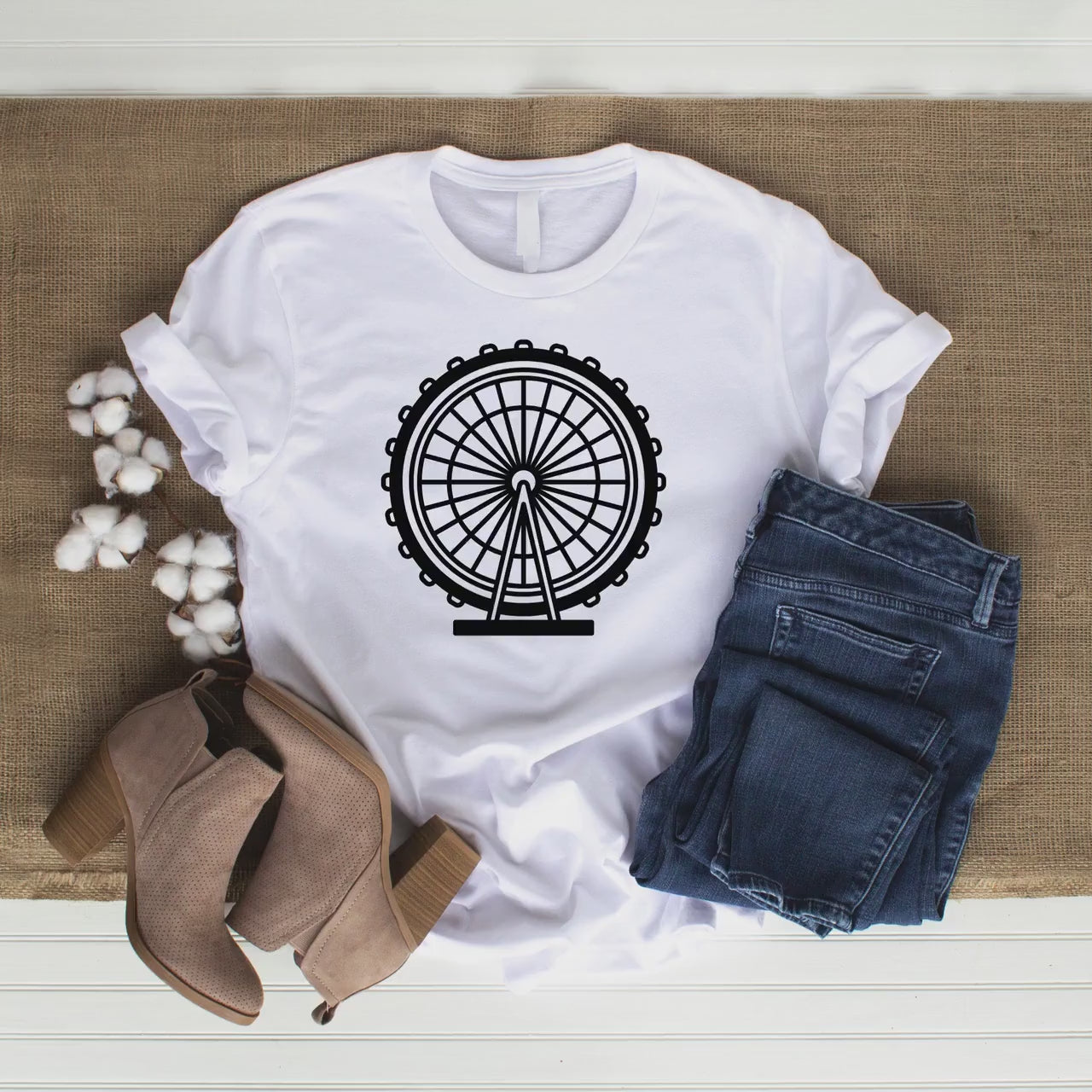 Ferris Wheel SVG Bundle, Ferris Wheel dxf, Ferris Wheel png, Ferris Wheel vector, Ferris Wheel clipart, Theme Park svg